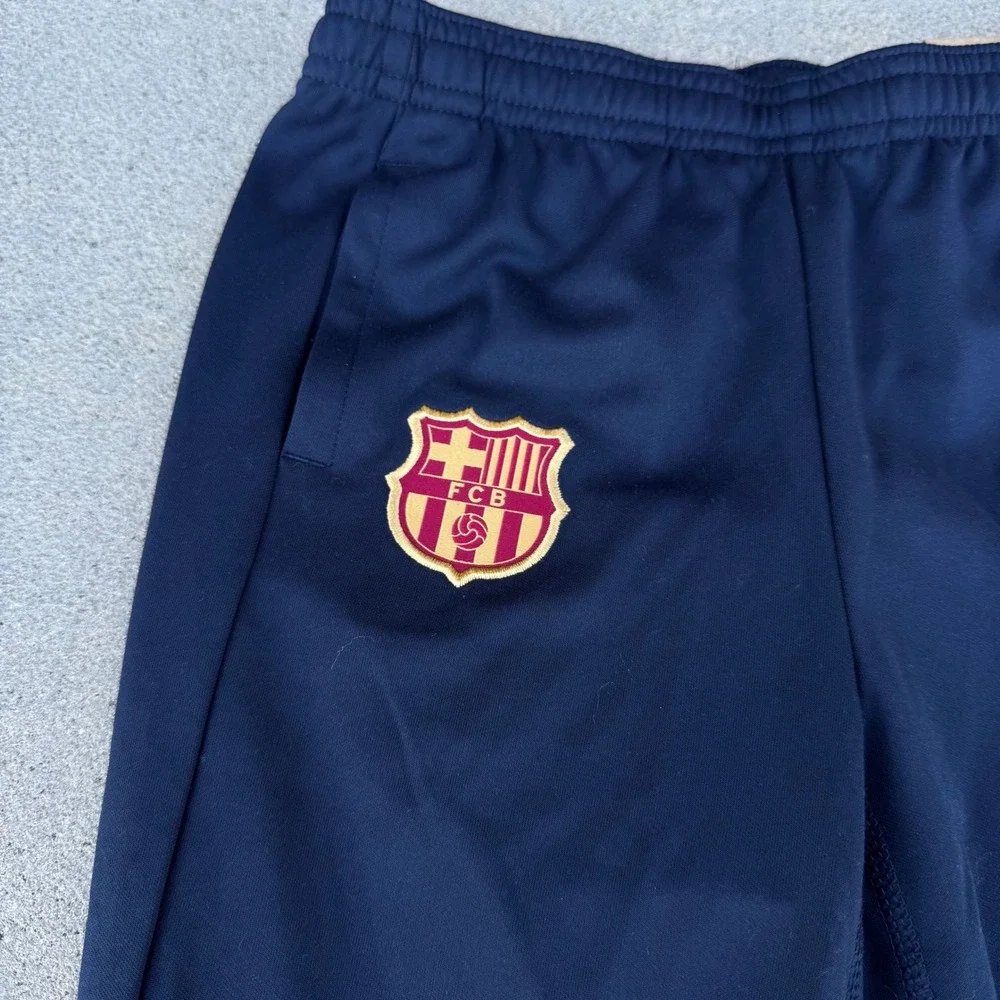 Nike FC Barcelona Kids Dri-FIT Soccer‎ Training Pants Navy Gold FJ5560-452 M